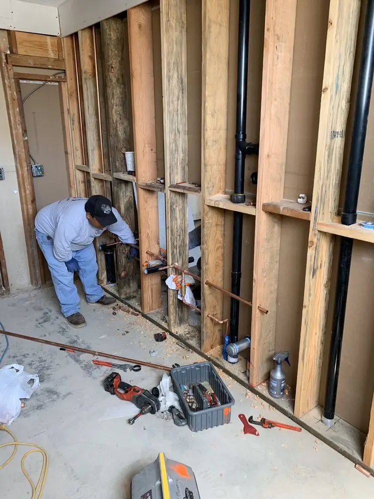 Commercial rough-in plumbing for Gas Line Repair in Greenwich